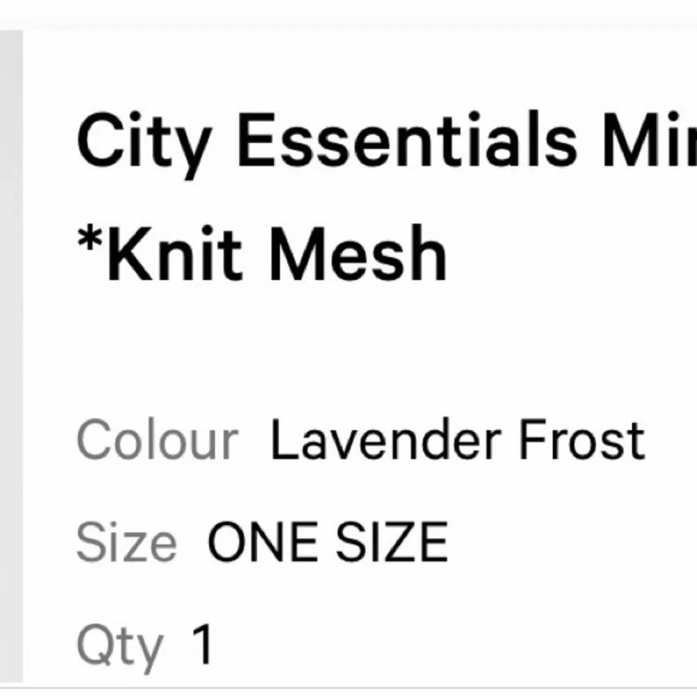 City Essentials Mini Pouch 1L *Knit Mesh